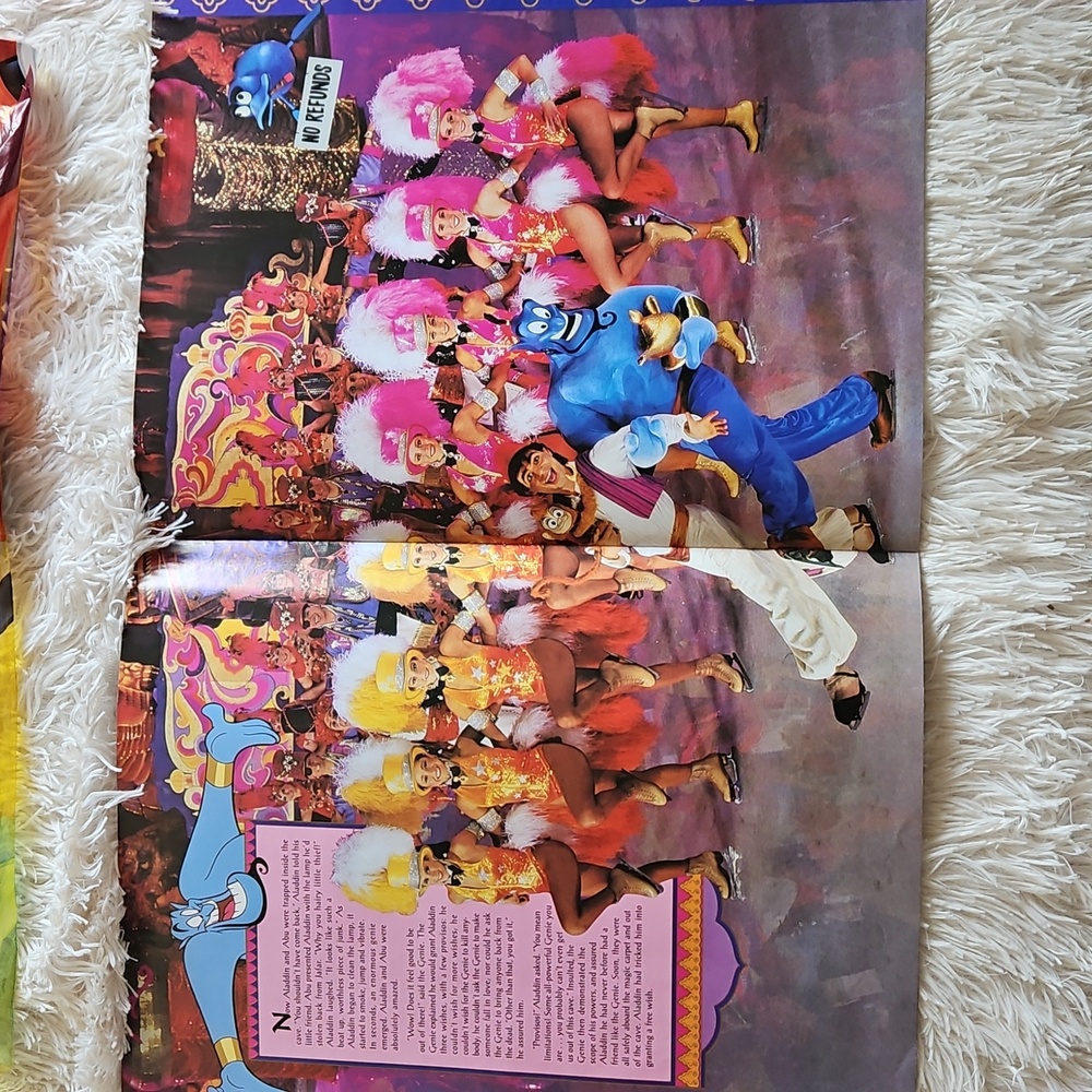 NEW WALT DISNEY ALADDIN ON ICE PRINCESSES ON ICE PLAY PROGRAM BOOKS BUNDLE - Picture 6 of 11
